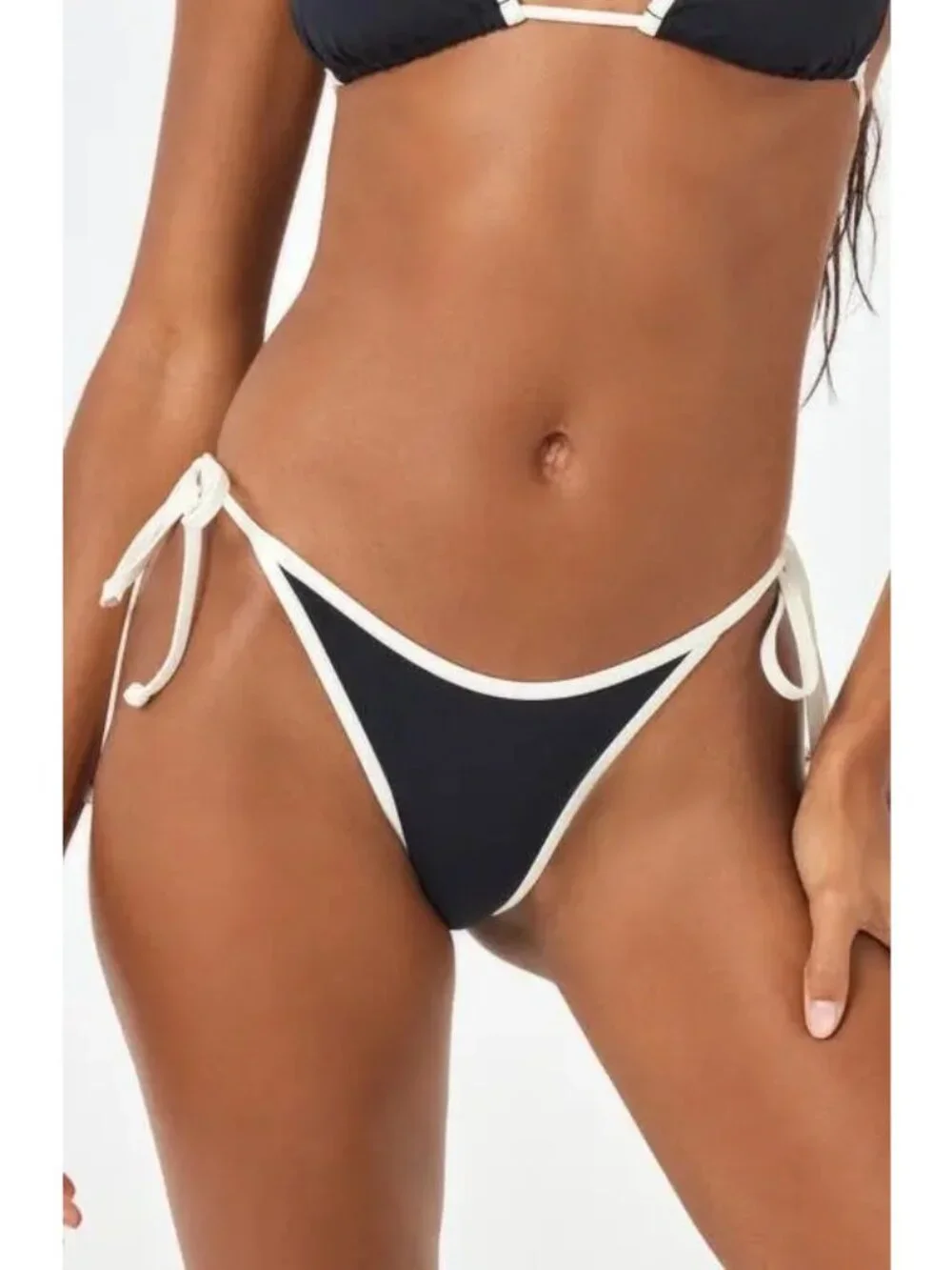 LSPACE Levy Classic Bikini Bottoms in Black Medium Womens Swim